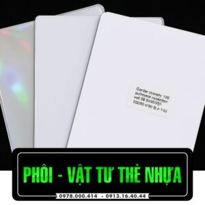 Phôi thẻ trắng in phun máy